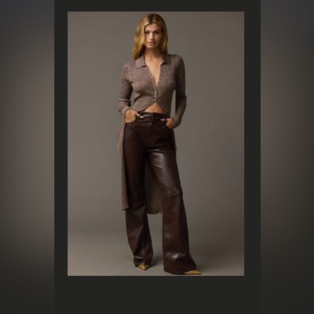 Anthropologie shimmer long cardigan